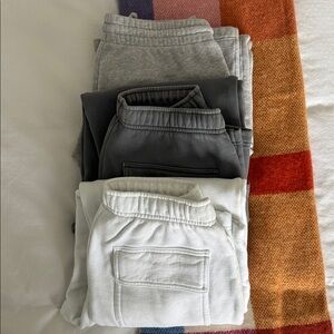 2 Aritzia Cargo Sweatpants and 1 Aritzia Wide Leg BUNDLE